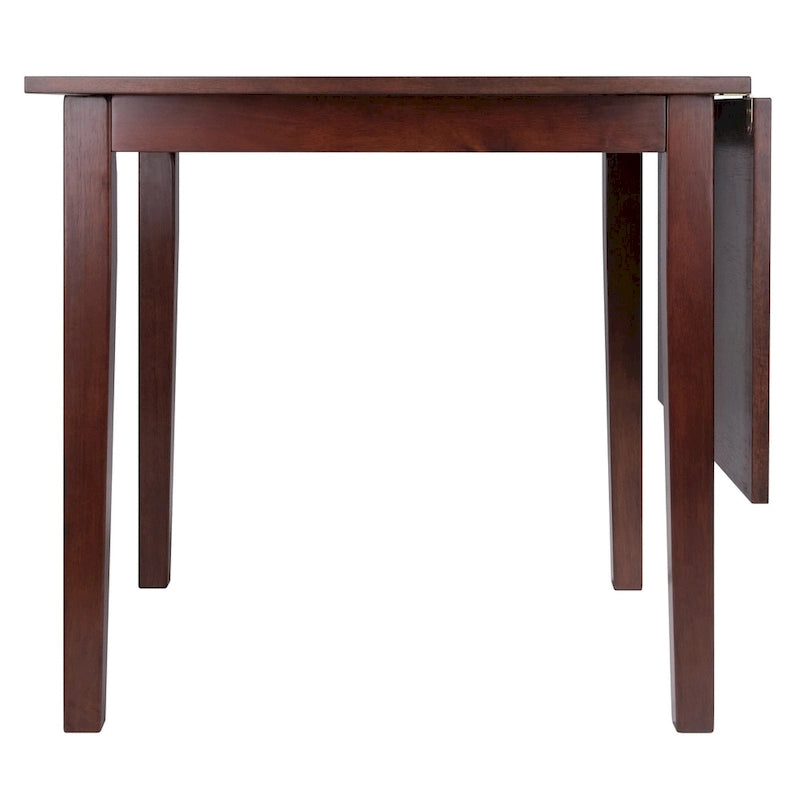 Table à manger à rallonge pliante en noyer massif