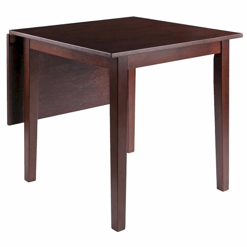 Table à manger à rallonge pliante en noyer massif