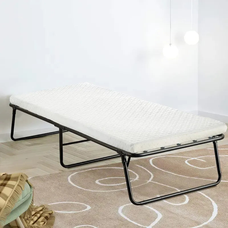 Onetan, 14 Folding Bed with Luxurious Memory Foam Mattress, Portable Guest Bed