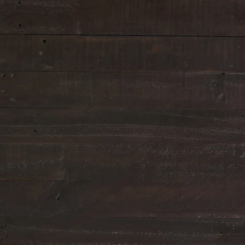 Commode à 3 tiroirs en pin recyclé Dark Carbon avec ferrures en laiton