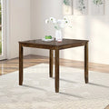 Table à manger carrée en bois d'acacia Pieds coniques Noyer Gris 4 places